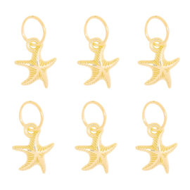 Hair Ring StarFish Goud