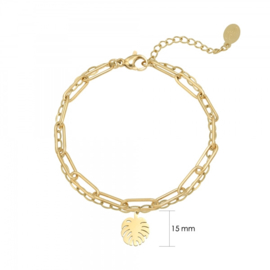 Armband Leaves | Goud