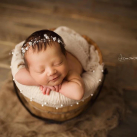 Newborn Hoofdbandje Pearls