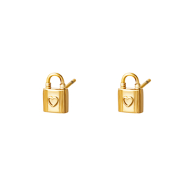 Oorbellen Lock| Goud