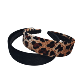 KidZ Haarbanden Velvet SET | Leopard