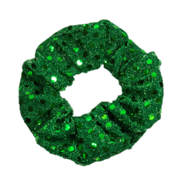 Party Scrunchie Disco Green