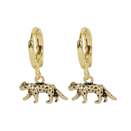 Oorbellen Lucky Leopard| Goud