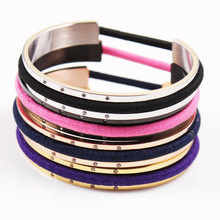 Haarelastiek armband Crystal  Goud