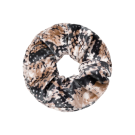 Velvet Scrunchie Snake | Camel