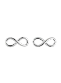 Infinity oorbellen Zilver