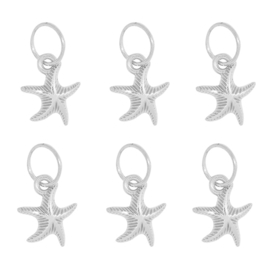 Hair Ring StarFish Zilver