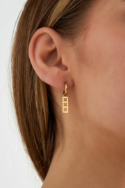 Oorbellen Zilverkleurig Amsterdam – 3 Kruisjes | Stijlvol & Tijdloos