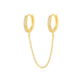 One Piece Earring | Golden Strass