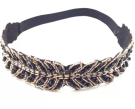 Haarband Boho | Black & Gold