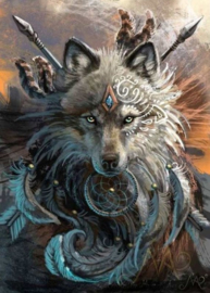 Diamond Painting set | Dream catcher wolf