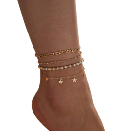 Enkelbandje| Pearls & Stars