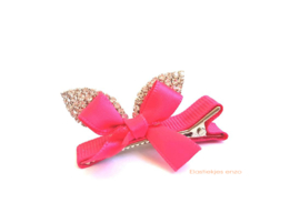 Haarspeldje Bunny Bow Pink