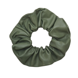 Scrunchie Leather Look | Green