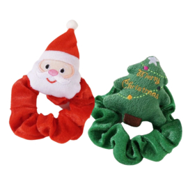 Foute Kerst Scrunchie Merry Christmas