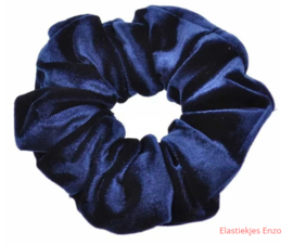 Velvet Scrunchie Navy