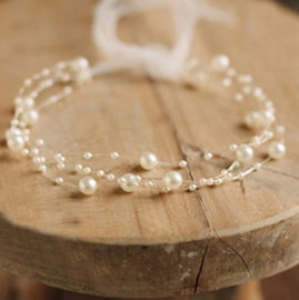 Newborn Hoofdbandje Pearls