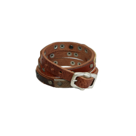 LMNTL |  Armband Wrap Studs | Cognac