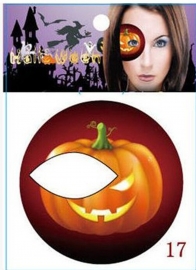Halloween oog tattoo Pompoen