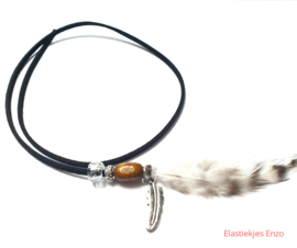 Hairwrap Black Feather