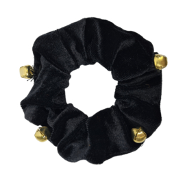 Kerst Scrunchie Jingle Bells | Zwart