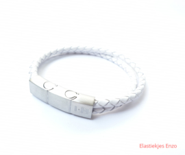 I*H Leather Bracelet Paris| White