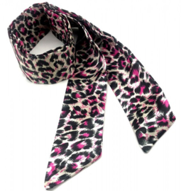 Haar sjaaltje Leopard Pink