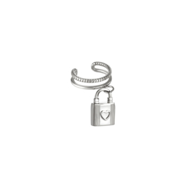 Ear Cuff Lock| Zilver