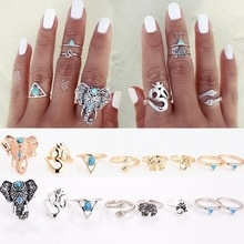 Ring Set Olifant Goud (S/M)