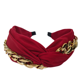 Haarband  Twisted Chain | Red