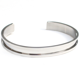 Haarelastiek armband Zilver