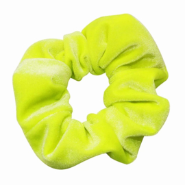 Velvet Neon Scrunchie | Yellow