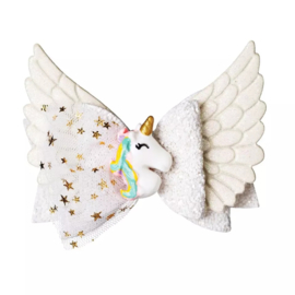 Haarstik Unicorn Wings White