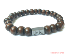 I*H Bracelet| Natrual Wood 'Borneo'