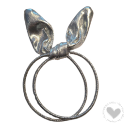 Haarelastiek Bunny Ears Zilver