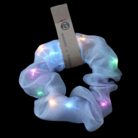 Led Scrunchie Organza | Zilver