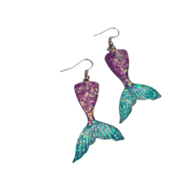 KidZ oorbellen Mermaid tail | Purple