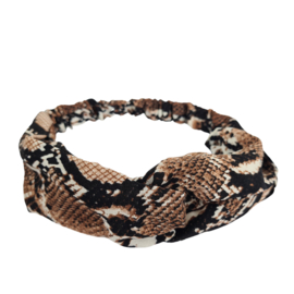 Haarband Cross | Brown Snake