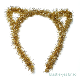 Kerstslinger Diadeem Kattenoortjes Goud