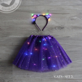 LED TuTu SET| Purple Cat