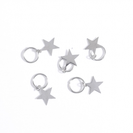 Hair ring Ster Zilver