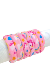 Haarelastiek Unicorns & Rainbows | Roze