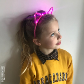 LED Diadeem 'Pink Cat'