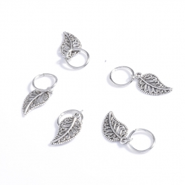 Hair ring Leave Zilver