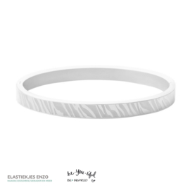 Armband Zebra Stripes | Zilver