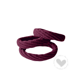 Haarelastiek Knitted | Wine Red