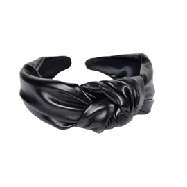 Haarband Leather Look | Black