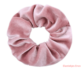 Velvet Scrunchie Pale Pink