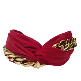 Haarband  Twisted Chain | Red