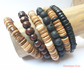 I*H Bracelet| Natrual Wood 'Borneo'